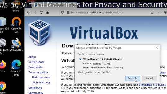 Using Virtual Machines for Privacy and Security