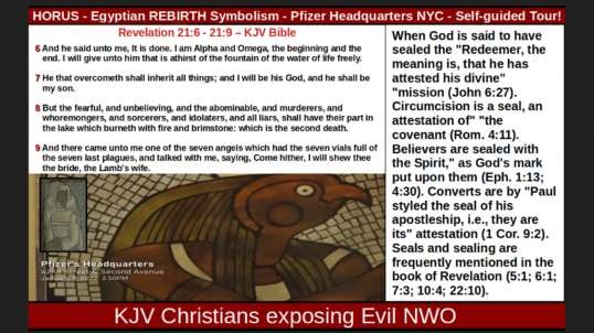 HORUS - Egyptian REBIRTH Symbolism - Pfizer Headquarters NYC - Self-guided Tour!