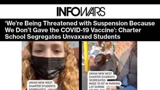 Unvaxxed American Schoolgirls Bullied and Detained by Police