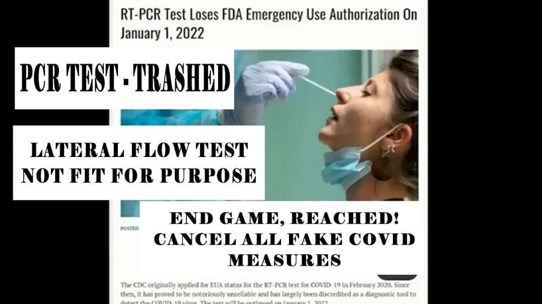 CDC Have Scrapped The PCR 'Mimic' Test, But UK Continues To Use It, See Lateral Flow Tap Water Test.mp4
