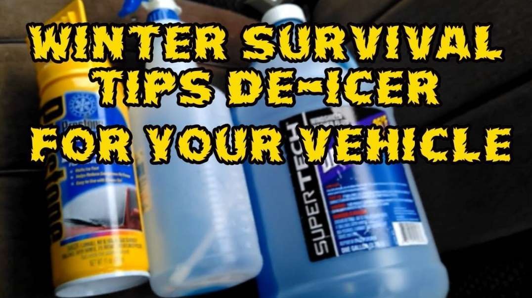 DIY Winter SURVIVAL Tips De-icer For Your Vehicle With A Spray Bottle