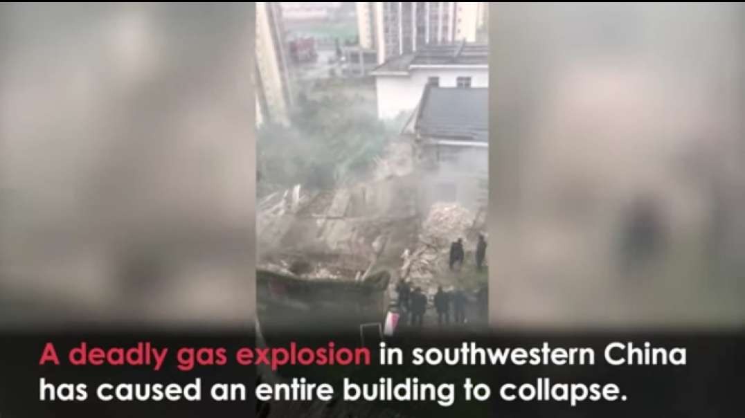 Gas Explosion DEMOLISHES Building in China.mp4