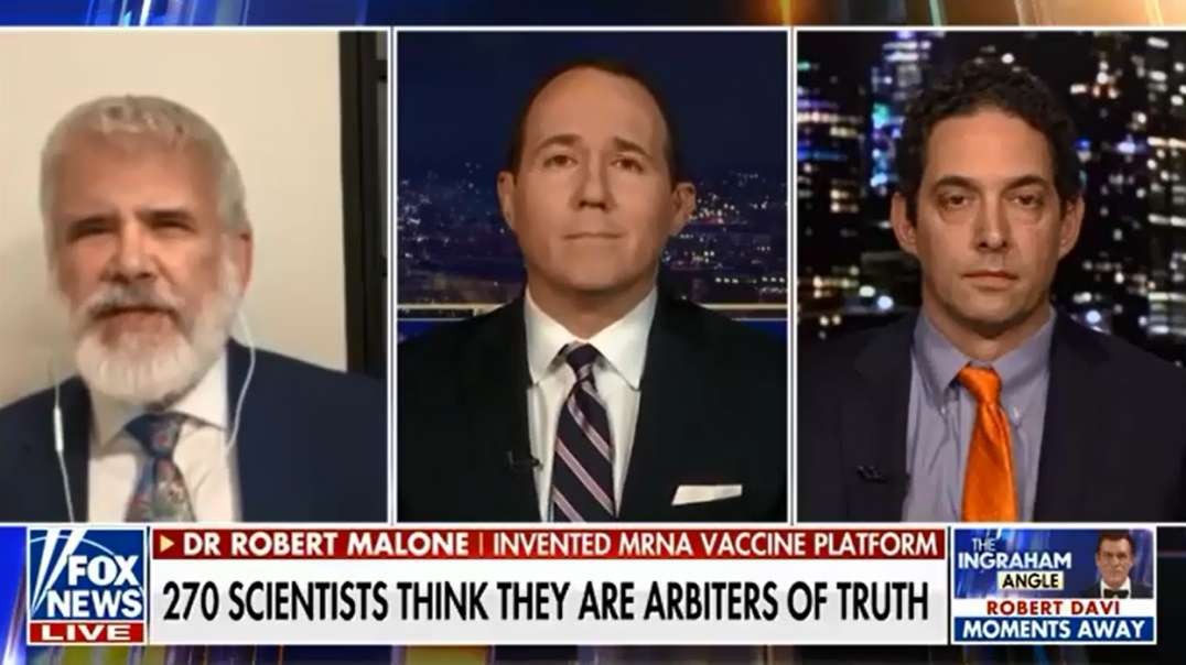 Alex Berensen Takes Low Blow at Dr. Robert Malone on Fox News The Ingraham Angle Show Jan 14th 2022.mp4