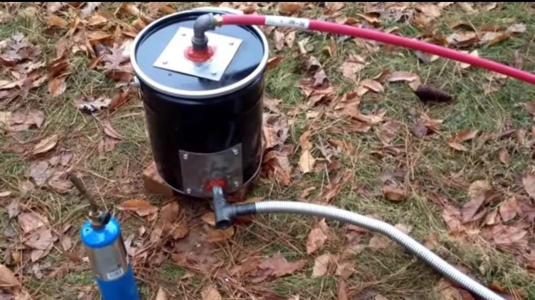 First run- Charcoal (wood) gasifier powered Generator proof of concept - Simple .mp4