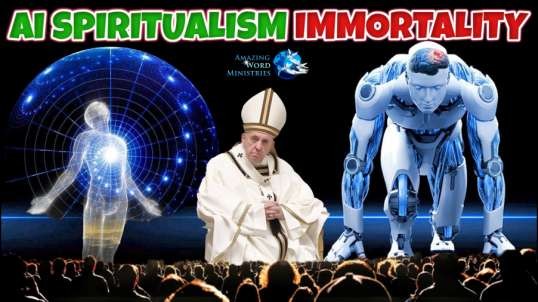 Pope Artificial Intelligent TRANSHUMANISM Immortal Soul. H+3 Cyber Spiritualism Lightning Speed