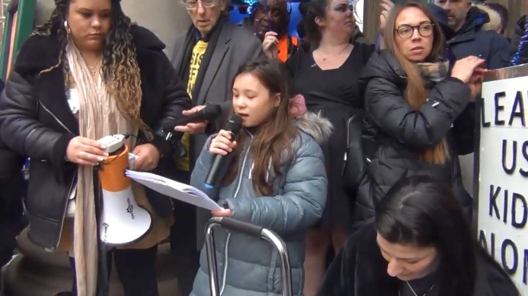 PT4 London England Jan22nd Worldwide Rally For Freedom 11yr Old Jasmin Speaks About COVID Vaccines.mp4