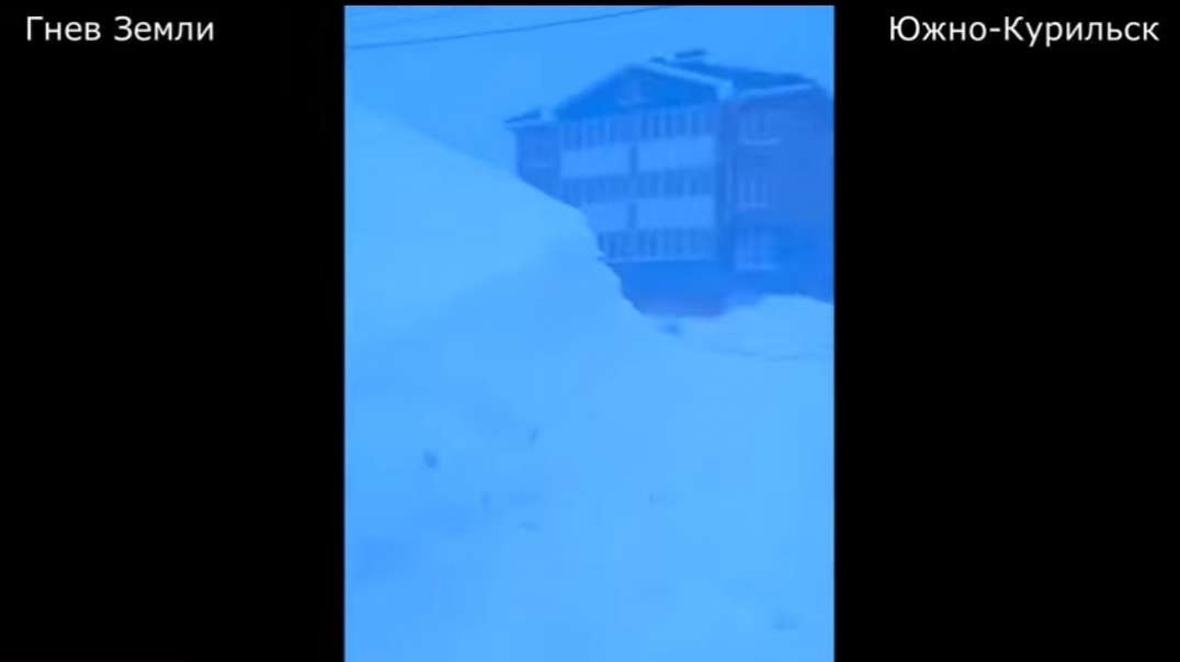 Снег засыпал по крыши Южные Курилы, Сахалин 22 февраля! Парализованный город Кун.mp4