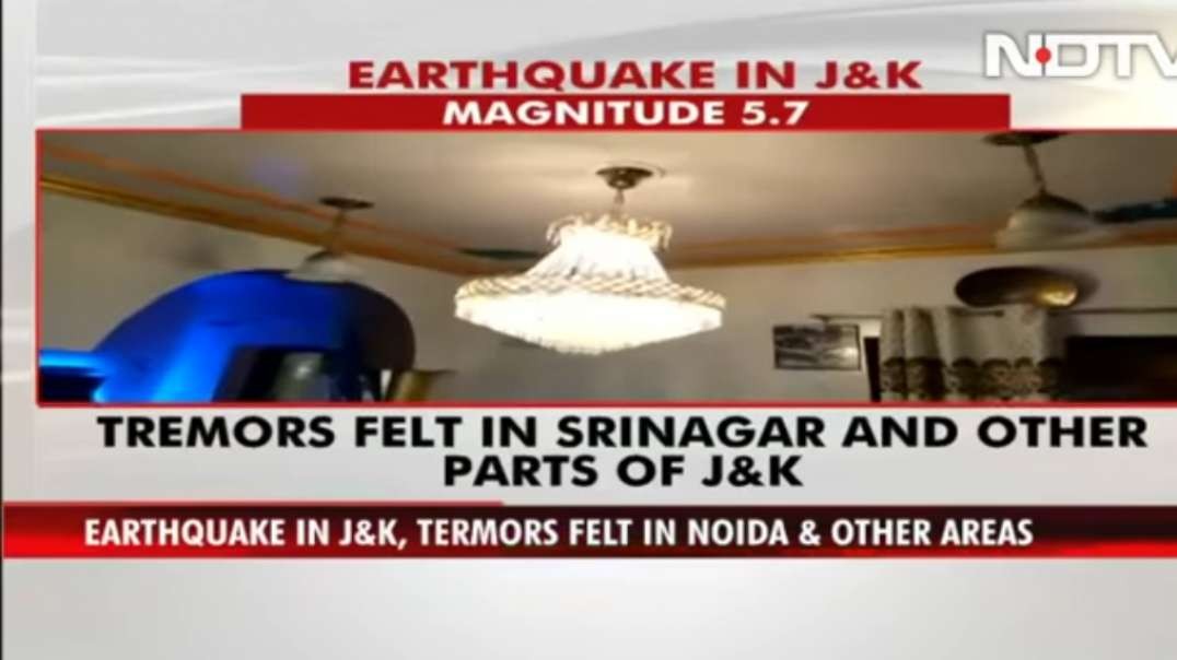 Strong Tremors Felt In Delhi, Noida, J&K After Earthquake In Afghanistan.mp4