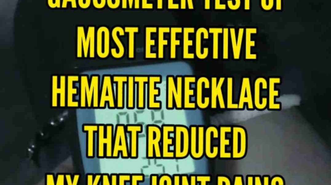 GAUSSMETER TEST OFMOST EFFECTIVEHEMATITE NECKLACETHAT REDUCEDMY KNEE JOINT PAINS.mp4