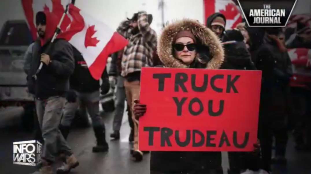 Trudeau Deploys Globalist Police Force Against Historic Peaceful Protest.mp4