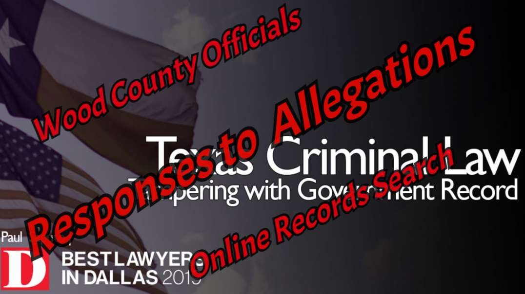 Response about Wood County Tx Online Services  - Judicial Records Search ~Equipment Glitch