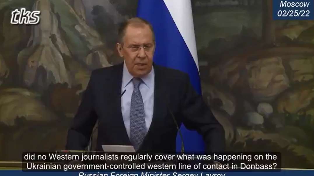 Sergey Lavrov Asks Media And CNN Why Didn't You Report Atrocities by Ukraine in Donbass Past 8 Years.mp4