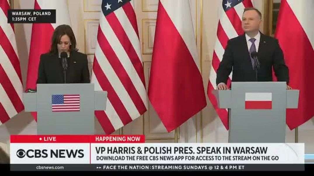 Kamala Harris Embarrasses America Again, Cackles Awkwardly When Asked About Ukrainian Refugees