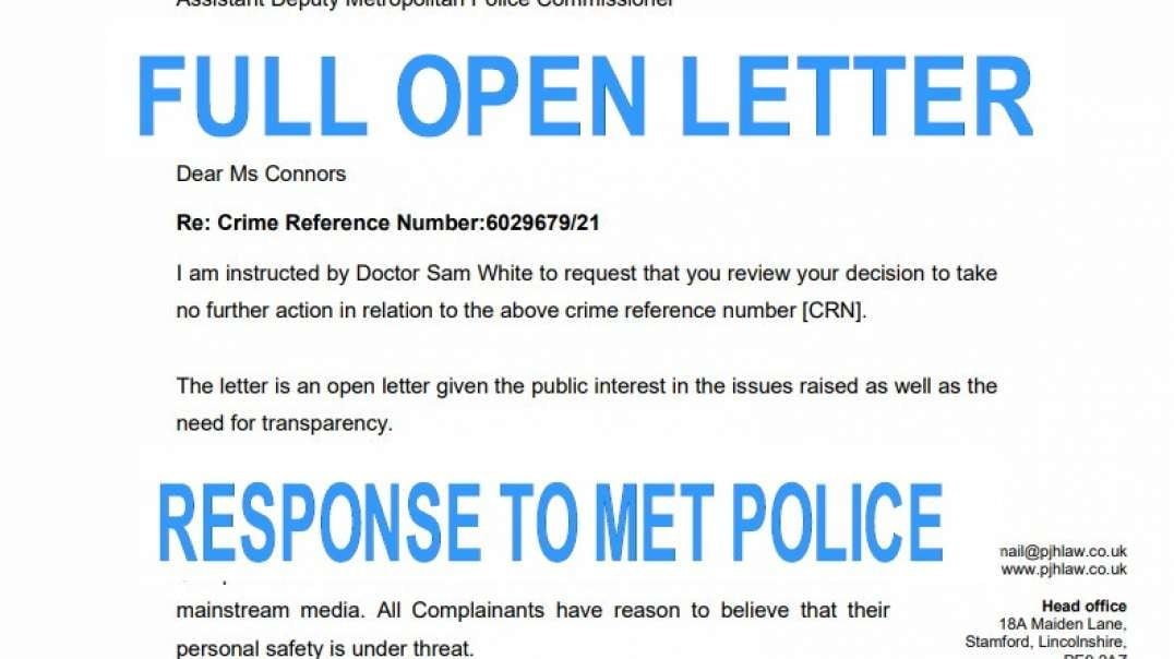 FULL LETTER - RESPONSE TO THE MET, BY PHILIP HYLAND, PRINCIPAL OF OF PJH LAW.mp4