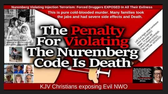 Nuremberg Violating Injection Terrorism Forced Druggers EXPOSED In All Their Evilness