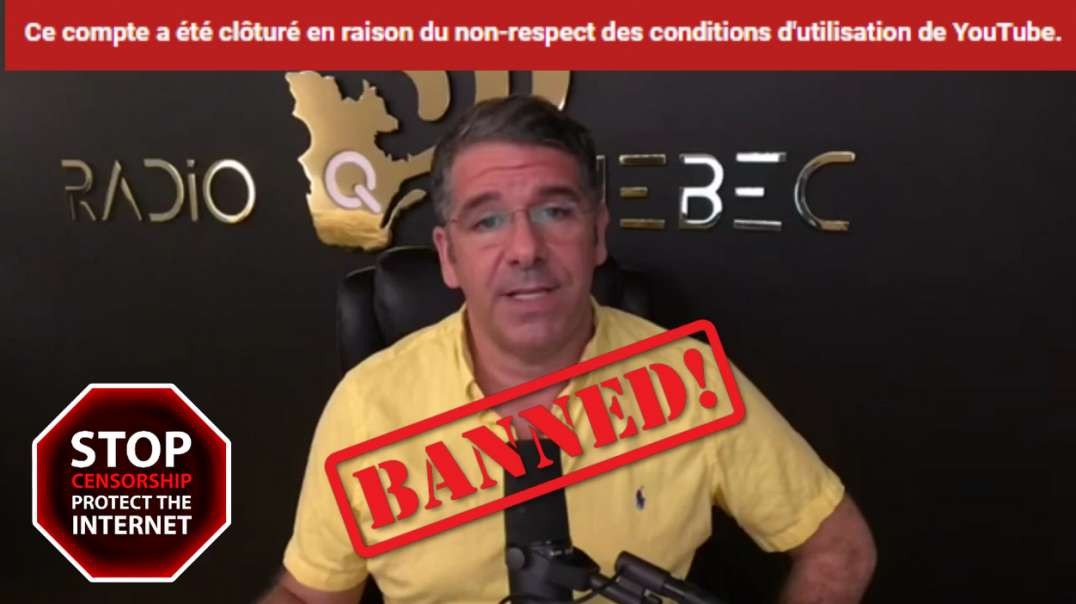 🛑 Communiqué de Radio-Québec concernant la censure sur Internet, Alexis Cossette-Trudel, 16 octobre 2020