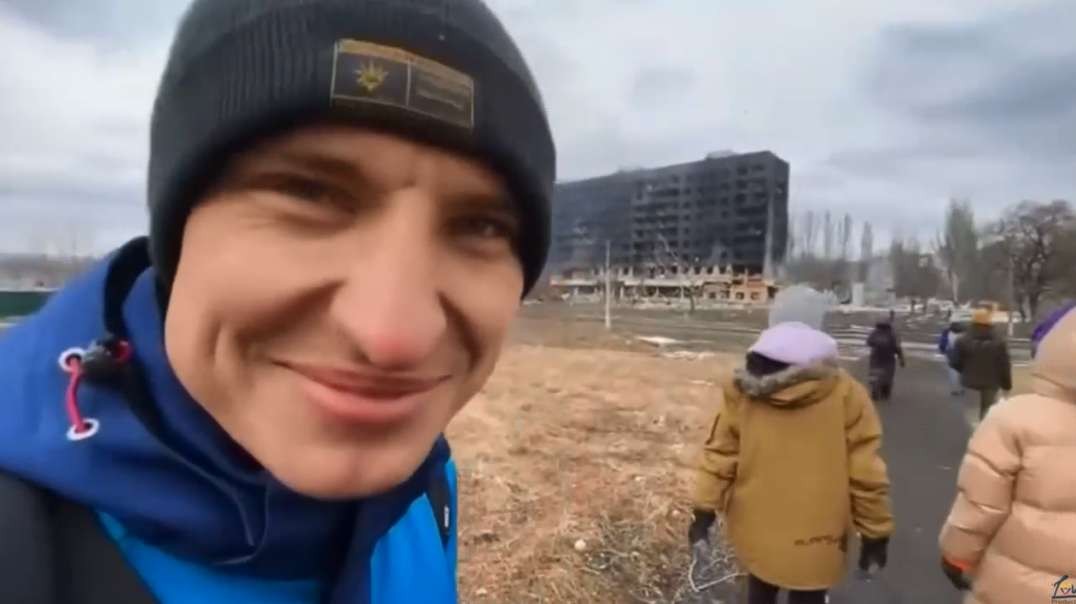 March 11th Ukraine Russia War Mariupol Burnt Blackened Building.mp4