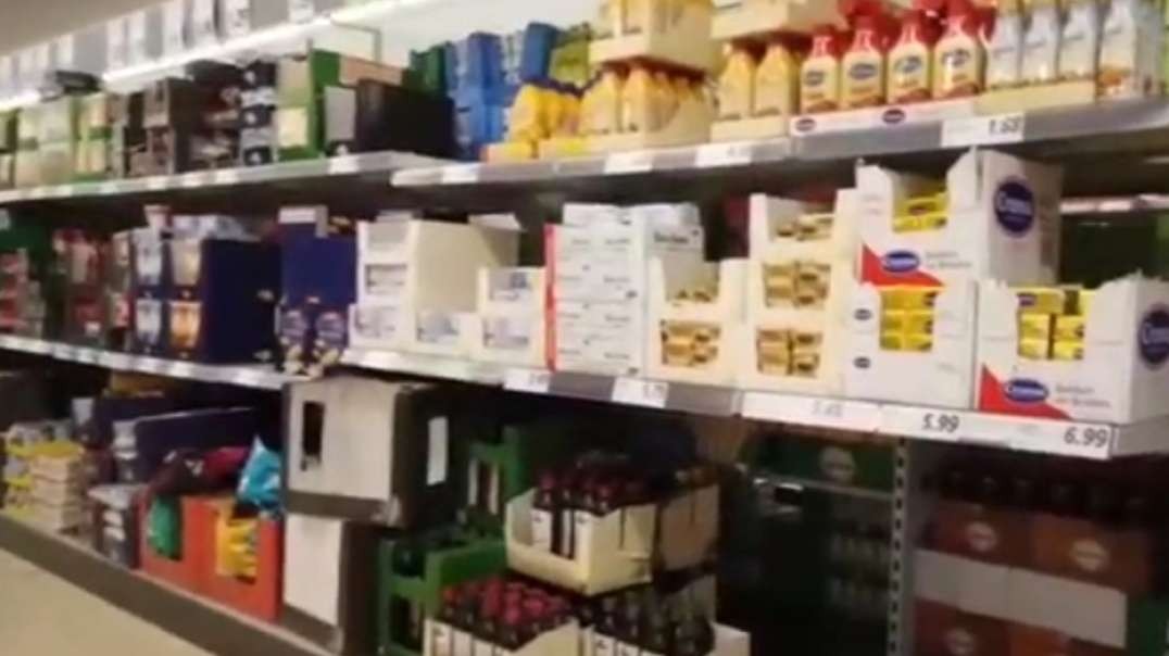Empty shelves in the Netherlands with a stark jump in food prices. Residents are buying up essentials in a panic, flour, butter, pasta and toilet paper have disappeared from store shelves