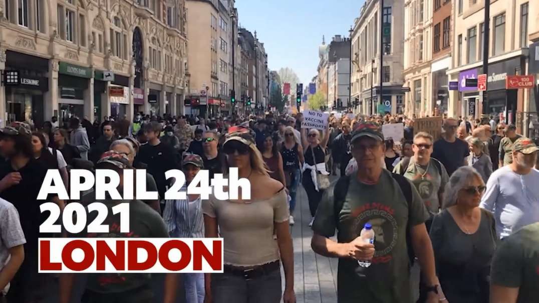 REPOST 1YR AGO April 24th 2021 Timelapse Massive London Freedom Rally Demo March.mp4