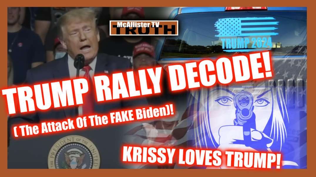 TRUMP OHIO RALLY DECODE! STOCK DROP MARKER? FAKE BIDEN!  KRISSY LOVES TRUMP!