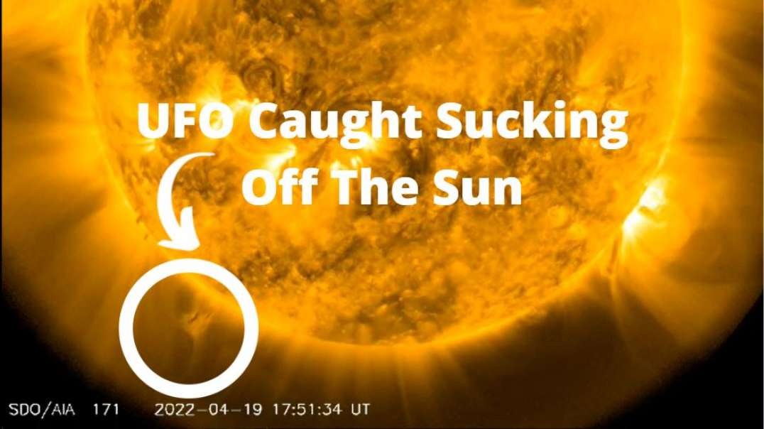 UFO Spotted Draining Plasma From The Sun