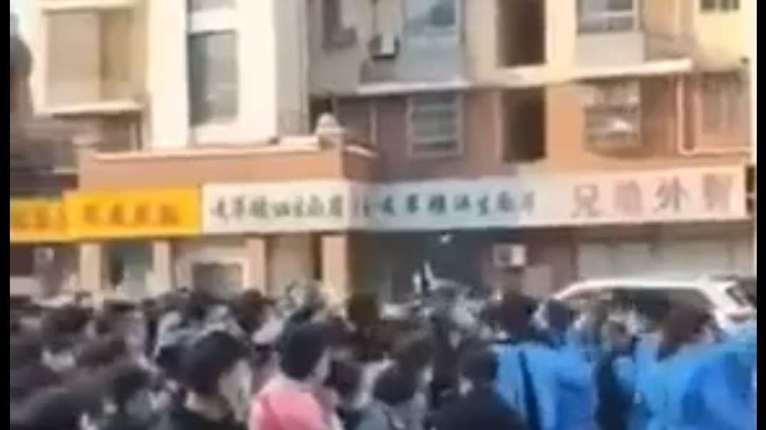 Citizens in Changzhou, China in the Jiangsu province break through COVID barrier to escape the tyrannical lockdown.
