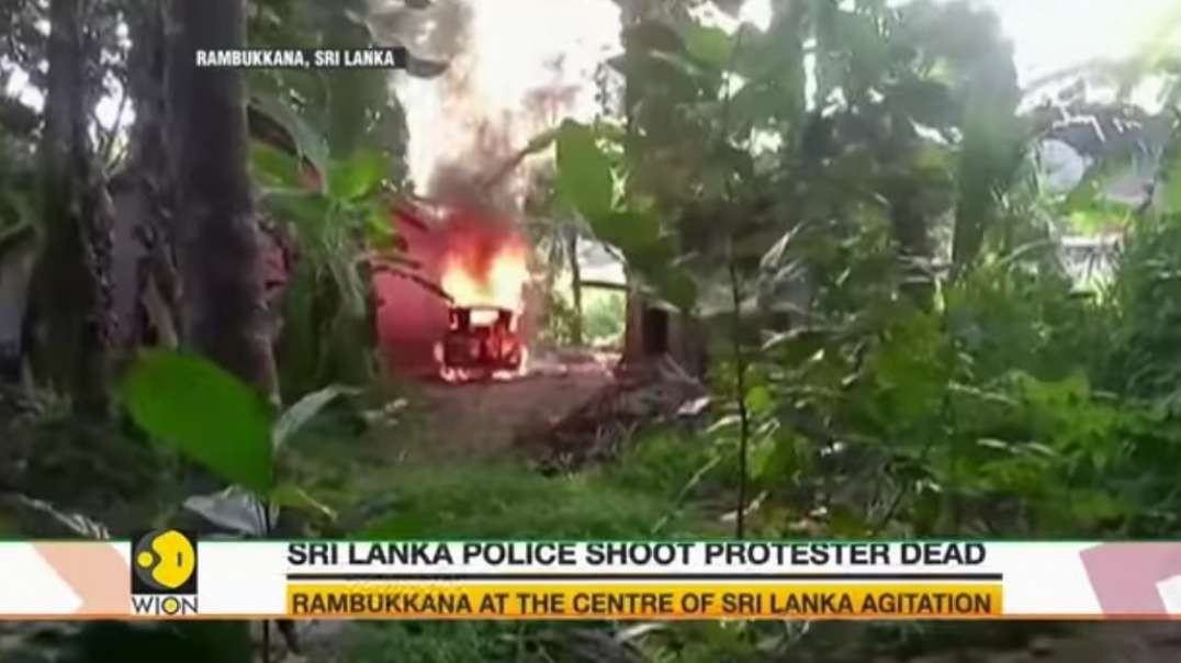 Sri Lanka police open fire at protesters, 1 dead; US, UK, Canada envoys call for.mp4