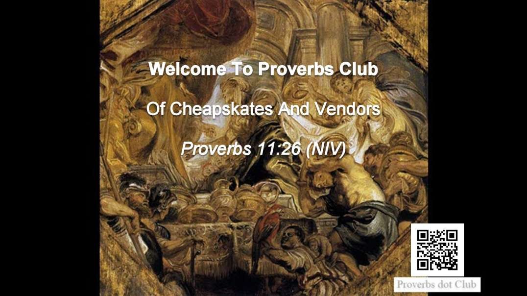 Of Cheapskates And Vendors - Proverbs 11:26