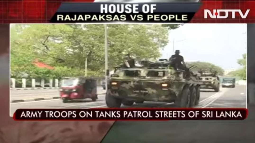 Army Tanks Patrol Streets Of Sri Lanka.mp4