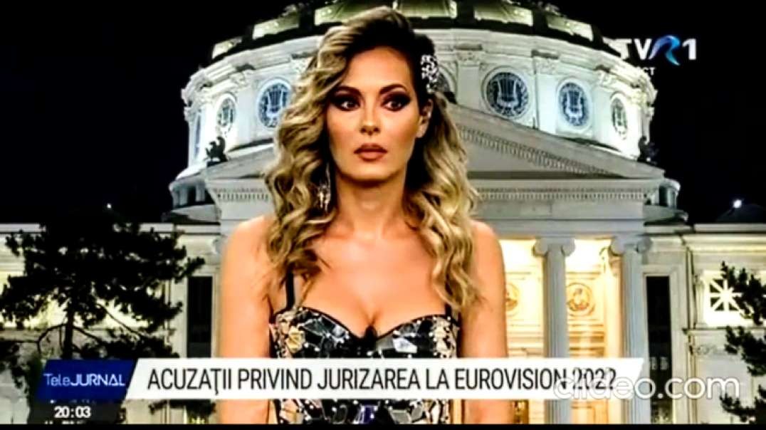 Eurovision scandal: Romania gave Moldova 12 points, but Eurovision illegally gave those points to Ukraine to make it the winner. Here the Romanian presenter at TVR1, stunned, saying: "I