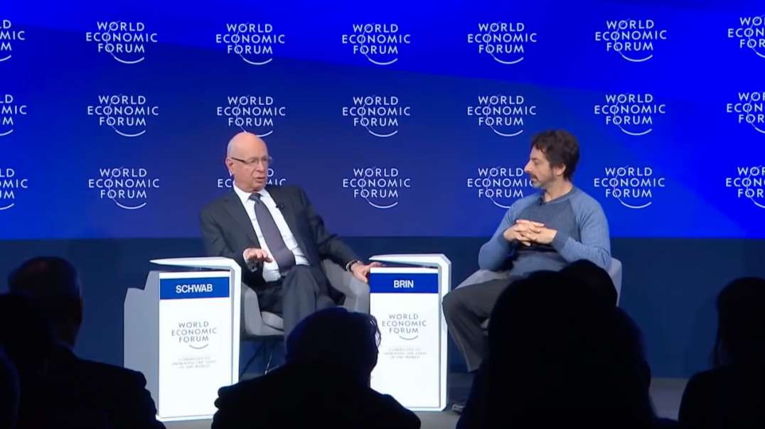 WEF Klaus Schwab and Sergey Brin