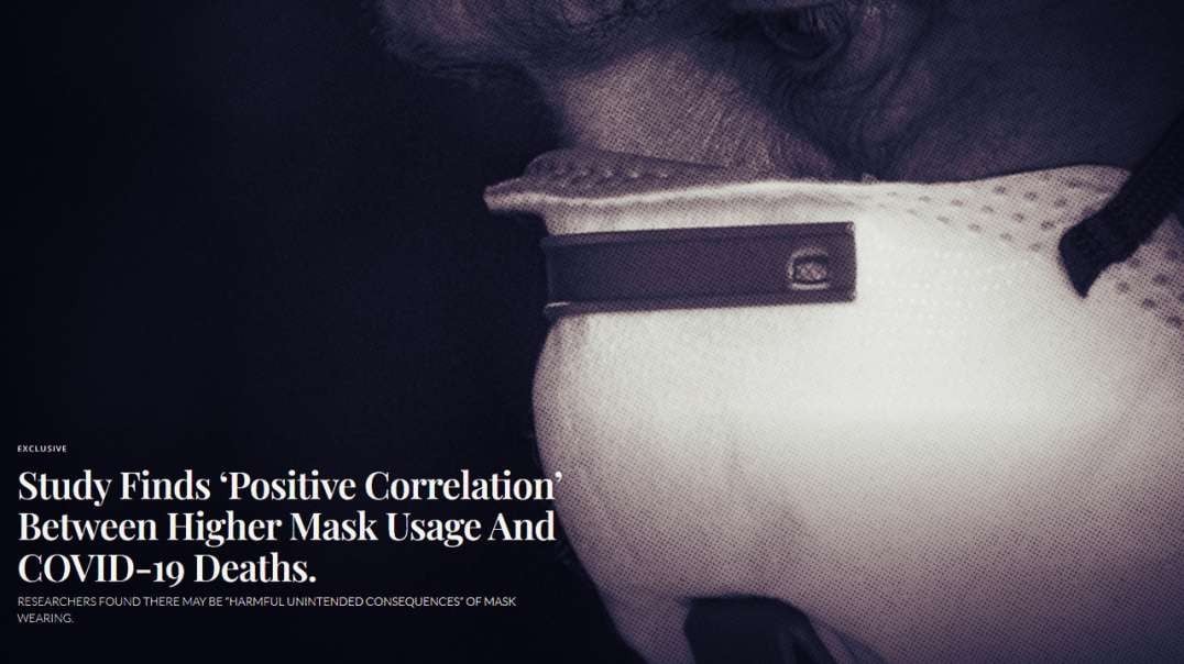 New Study Show Masks Caused More Covid Deaths