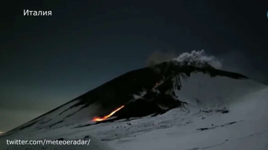 Nature's Revenge in Europe. Two volcanoes exploded in Italy. Eruption of Etna and.mp4