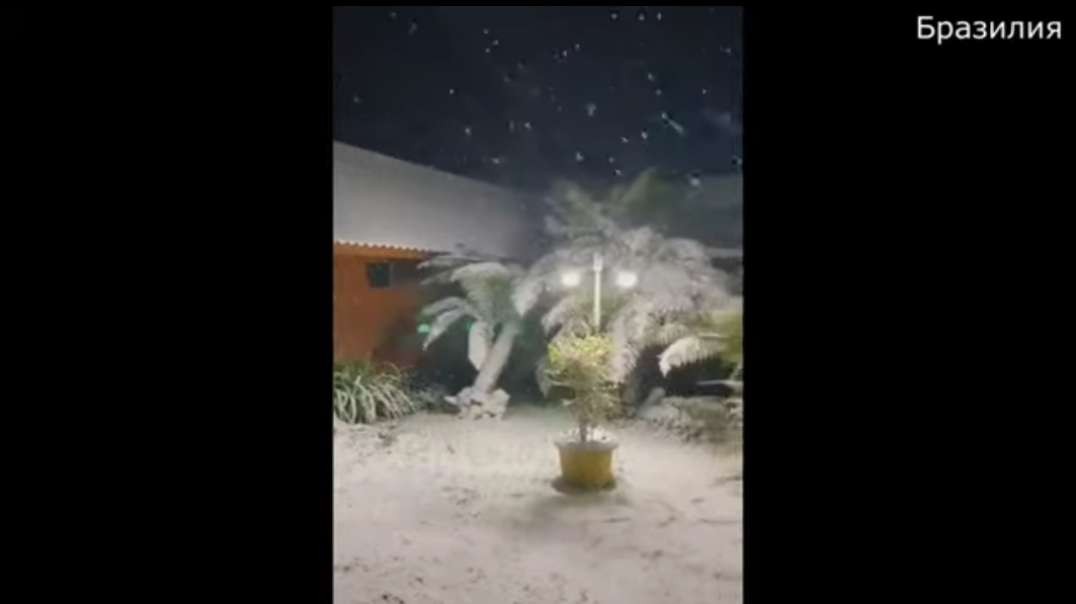 Abnormal snow hit Brazil on May 18. Cyclone 'Yakekan' brought to Santa Cat.mp4