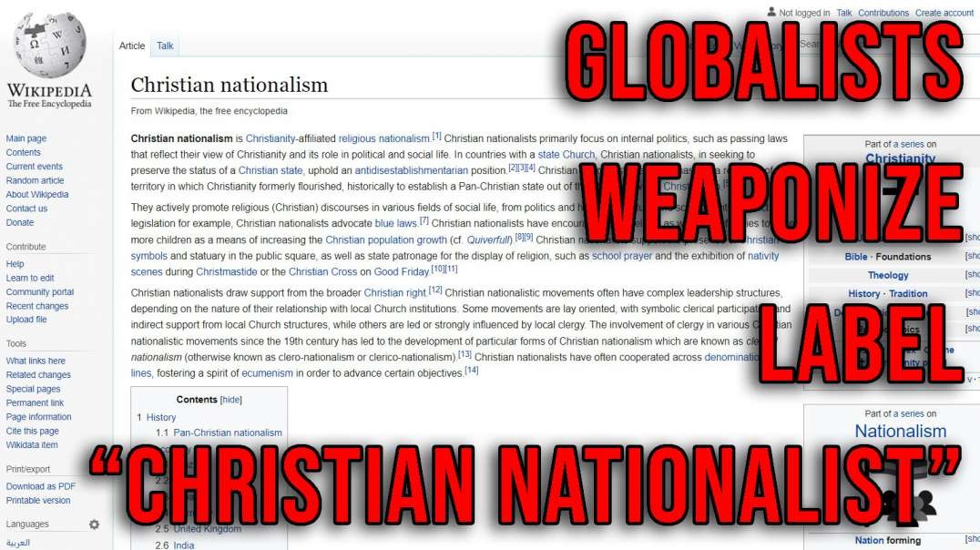 Globalists Weaponize Label "Christian Nationalist"
