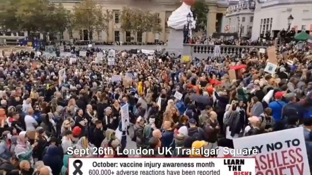 REPOST 5-2-21 The Super Spreader LIE!! Sept 26th London UK Trafalgar Square Clip Covid-19 Lockdowns.mp4