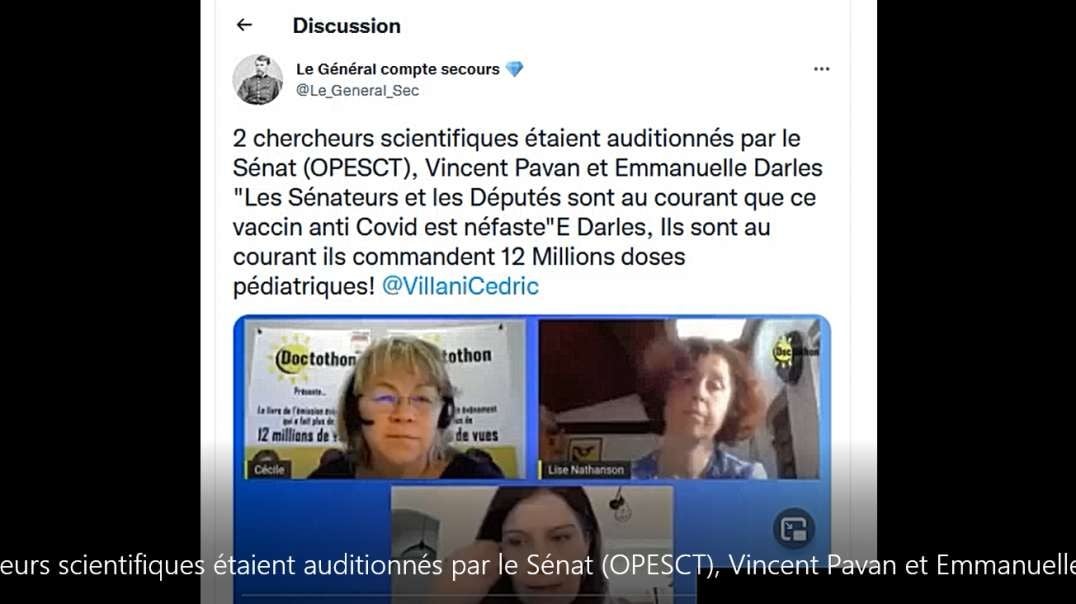2 chercheurs scientifiques étaient auditionnés par le Sénat (OPESCT), Vincent Pavan et Emmanuelle Darles.mp4