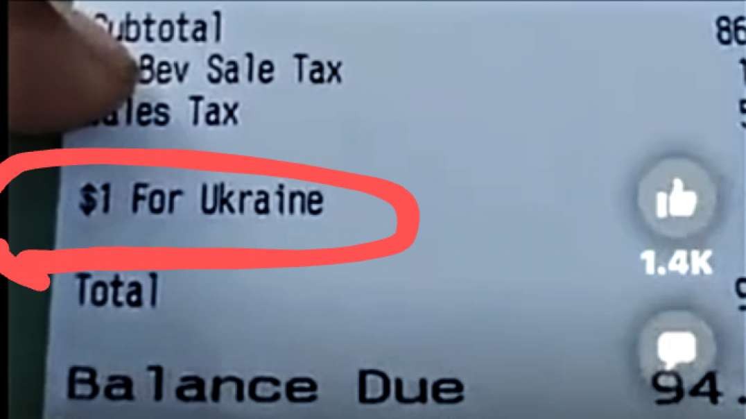 The Talmudic-Marxist Biden Government STEALS YOUR MONEY (every time you buy something) for their puppet state Ukraine, without you even knowing it!