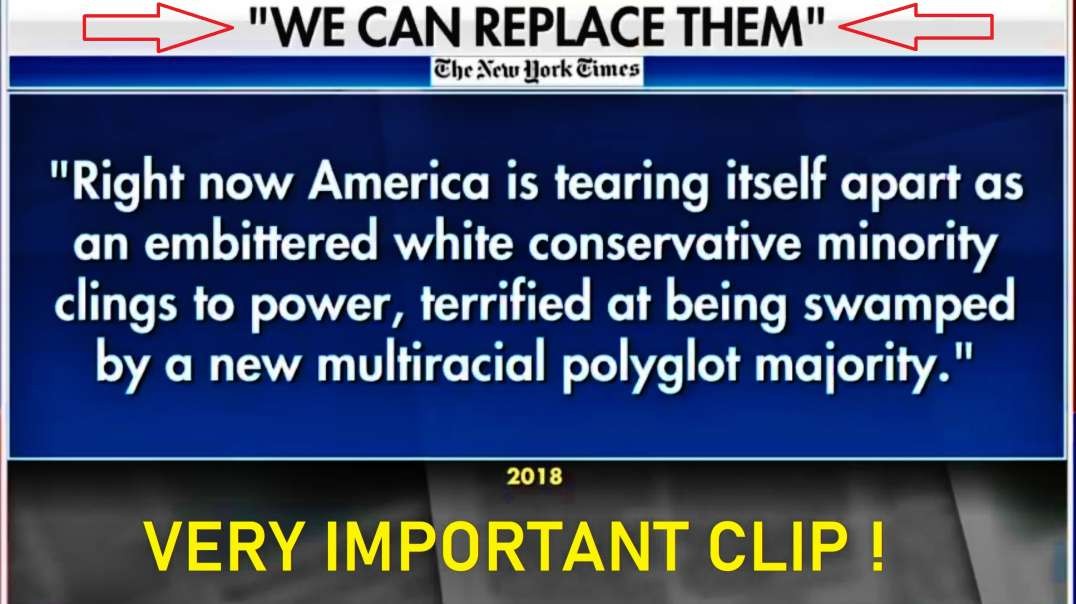 VERY IMPORTANT CLIP! The COMMUNISTS of Klaus Schwab Are Taking Over America! All Whites Will Be REPLACED! IMPORTANT to realize that while the communists work to improve themselfs on our expen