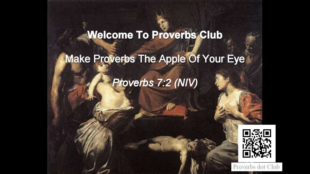 Make Proverbs The Apple Of Your Eye - Proverbs 7:2