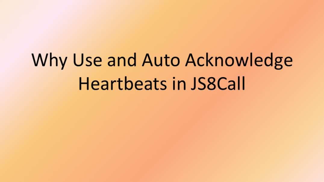 JS8Call and Heartbeats