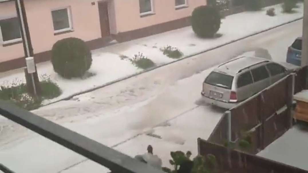 Vicious summer hailstorm buries Czech village in inches of ice