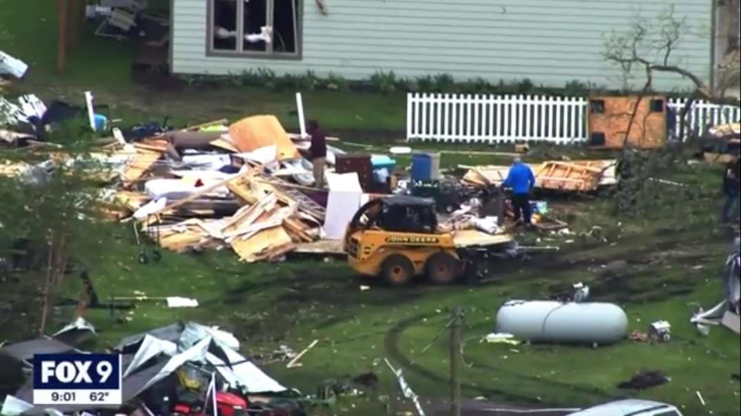 Rare EF-2 tornado in Forada causes extensive damage during outbreak in Minnesota .mp4
