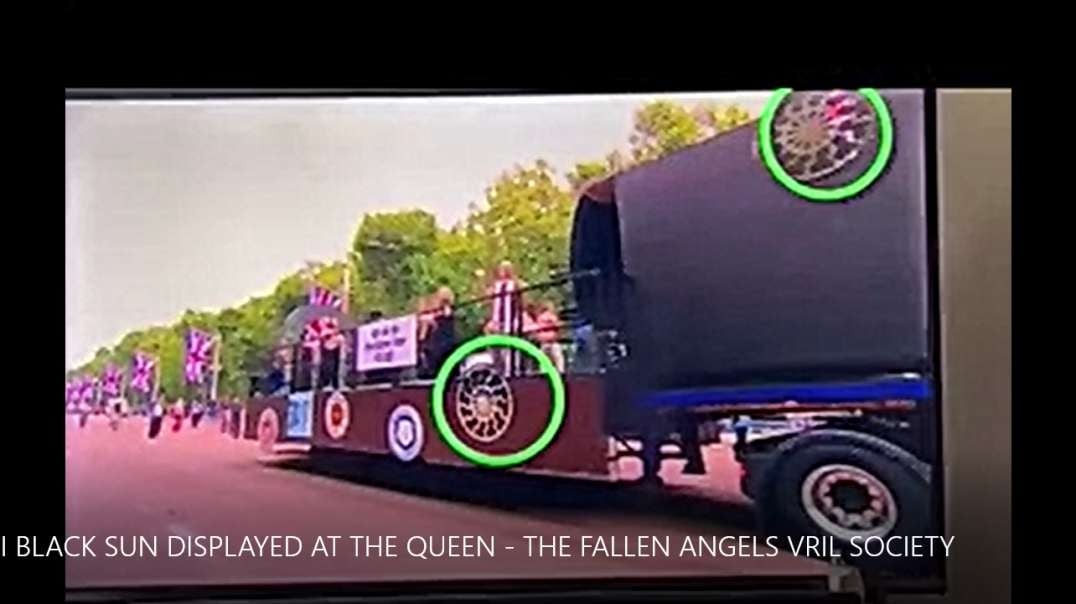 THE NAZI BLACK SUN DISPLAYED AT THE QUEEN - THE FALLEN ANGELS VRIL SOCIETY.mp4