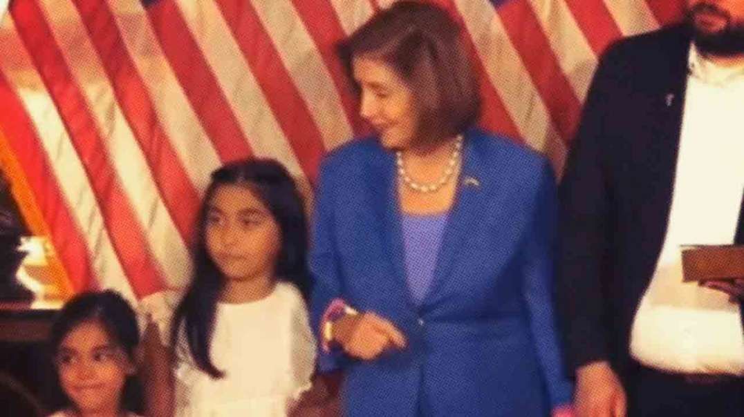 Caught On Tape: Nancy Pelosi Elbows A Little Girl Attempting To Shove Her Out Of A Photo