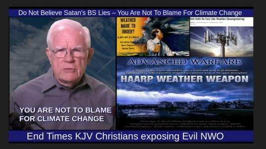 Do Not Believe Satan’s BS Lies – You Are Not To Blame For Climate Change