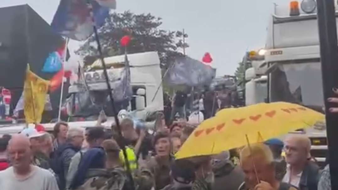Huge "no farmers no food" convoy hits the Netherlands against ludicrous government policy killing the industry.