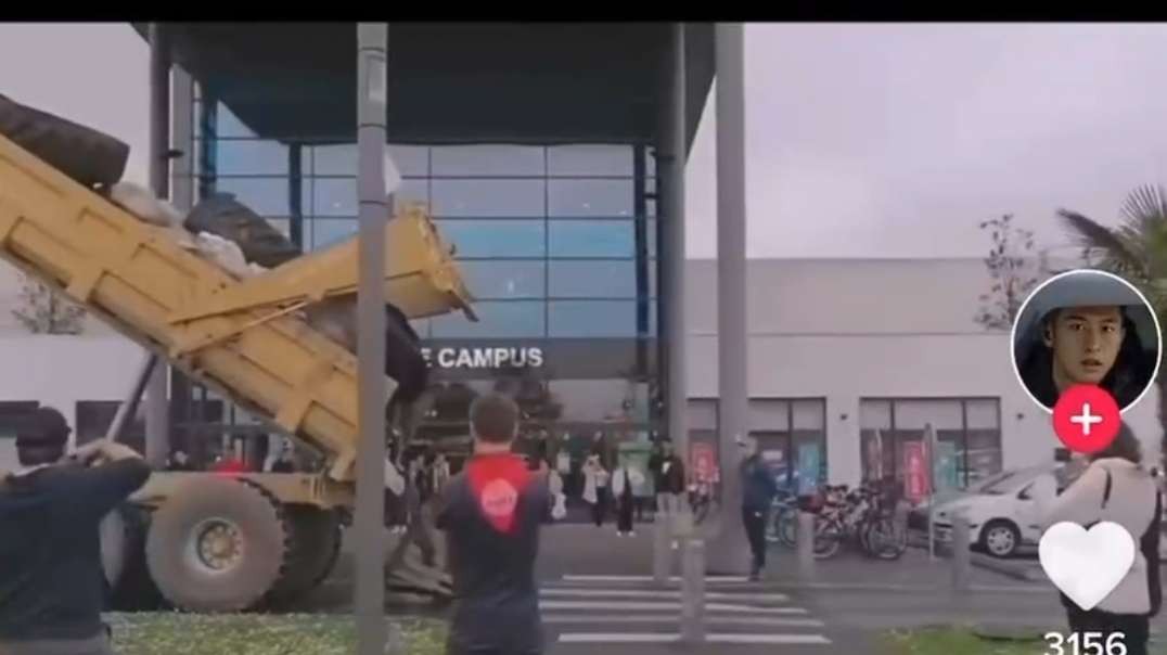 Farmers protest in Netherlands.mp4
