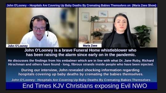 John O'Looney – Hospitals Are Covering Up Baby Deaths By Cremating Babies Themselves on (Maria Zeee Show)