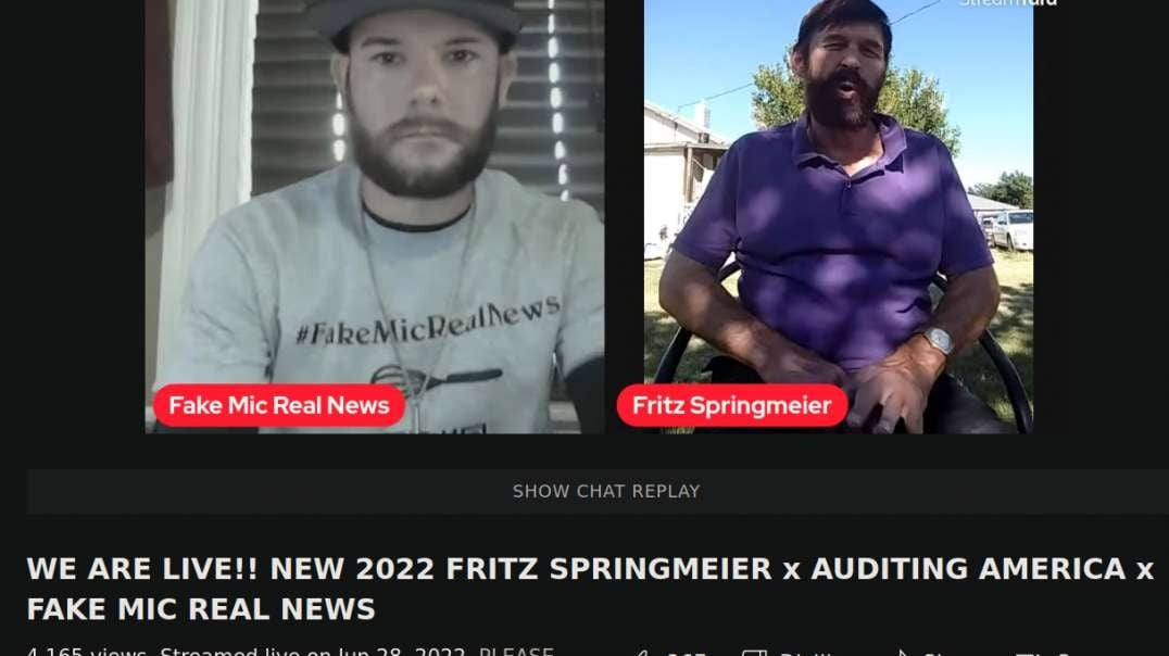 2022 FRITZ SPRINGMEIER x AUDITING AMERICA Giving Opinions about Ukraine, China, Bloodlines of the ill-Luminati